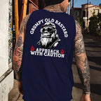 Grumpy Old Bastard Approach With Caution Tank Top