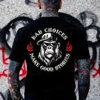 Bad Choices Make Good Stories Monkey T-shirt