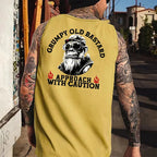 Grumpy Old Bastard Approach With Caution Tank Top