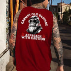 Grumpy Old Bastard Approach With Caution Tank Top