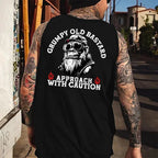 Grumpy Old Bastard Approach With Caution Tank Top