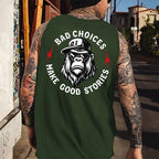 Bad Choices Make Good Stories Monkey Tank Top