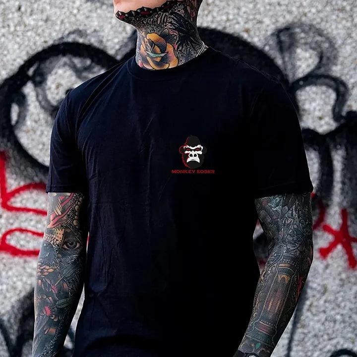 Captain Of The Shit Show Skull Print Men's T-shirt