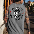 Bad Choices Make Good Stories Monkey Tank Top