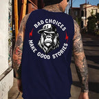Bad Choices Make Good Stories Monkey Tank Top